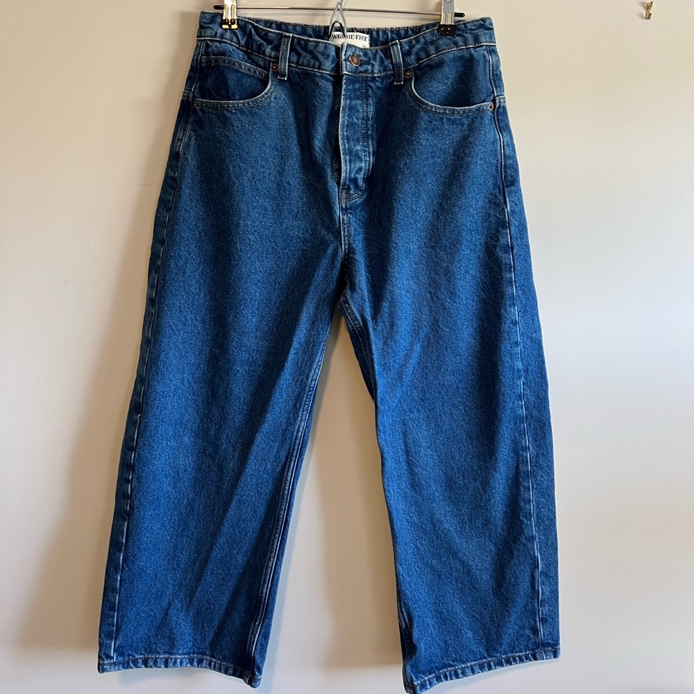 We The Free Relaxed Fit Blue Jeans